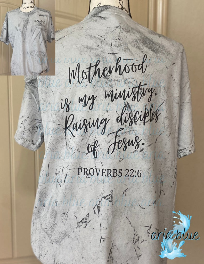 Motherhood is My Ministry - Proverbs 22:6 T-Shirt