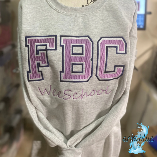 FBC WeeSchool Embroidery Sweatshirt